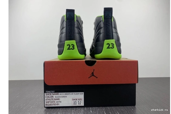 BLACK GREEN 12 AJ12 DOF Jordan FLIGHT 1013